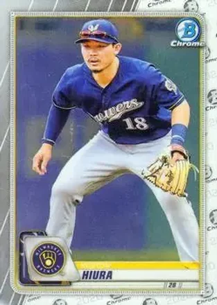 2020 Bowman Chrome #23 - Keston Hiura - Milwaukee Brewers