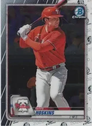 2020 Bowman Chrome #26 - Rhys Hoskins - Philadelphia Phillies