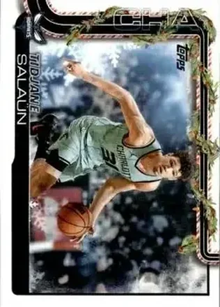 2025-26 Topps Holiday #H57 - Tidjane Salaün - Charlotte Hornets 2025-26 Topps Holiday #H57 - Tidjane Salaün - Charlotte Hornets