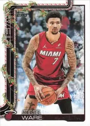 2025-26 Topps Holiday #H59 - Kel'el Ware - Miami Heat