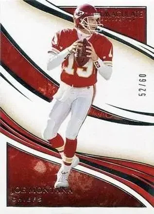 2020 Panini Immaculate Collection #73 - Joe Montana - Kansas City Chiefs