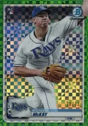 2020 Bowman Chrome X #80 - Brendan McKay - Tampa Bay Rays