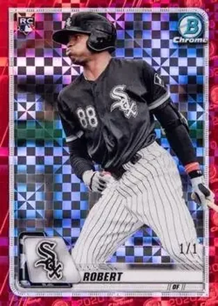 2020 Bowman Chrome X - Red X-Fractor #8 - Luis Robert Jr. - Chicago White Sox