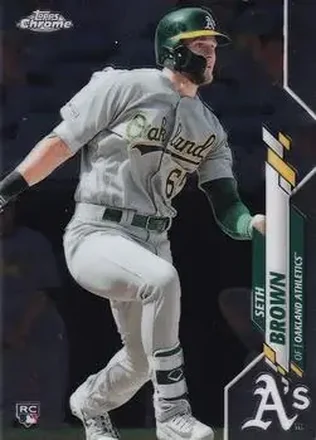 2020 Topps Chrome #23 - Seth Brown - Oakland Athletics