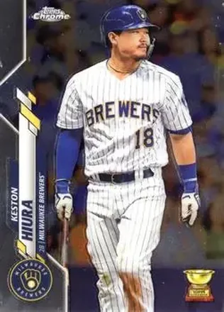 2020 Topps Chrome #25 - Keston Hiura - Milwaukee Brewers
