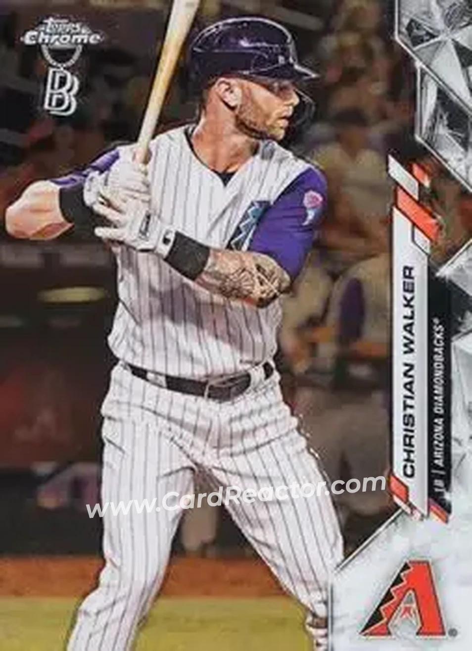 2020 Topps Chrome Ben Baller Edition #27 - Christian Walker - Arizona Diamondbacks - Front