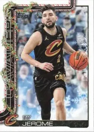 2025-26 Topps Holiday #H66 - Ty Jerome - Cleveland Cavaliers