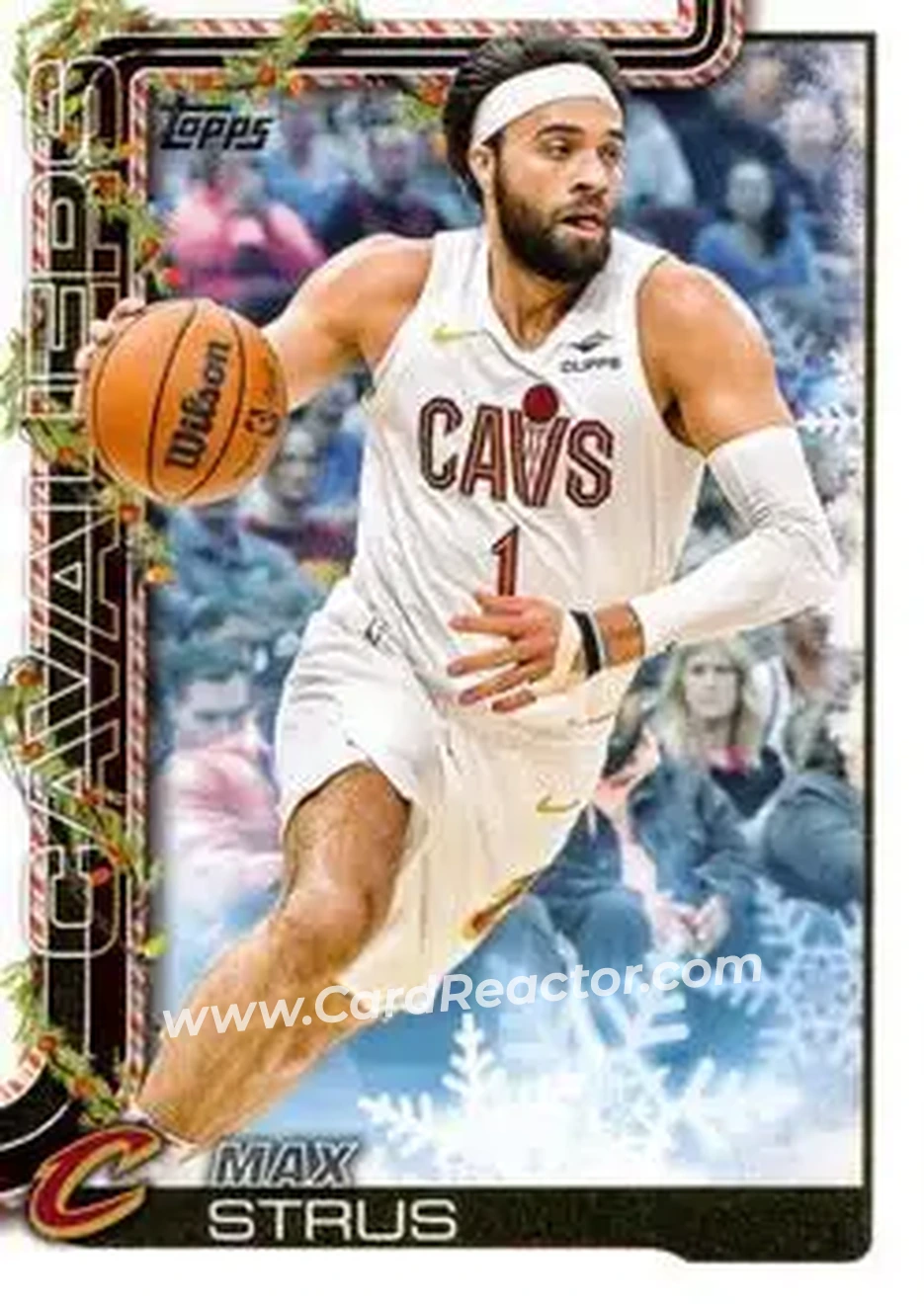 2025-26 Topps Holiday #H67 - Max Strus - Cleveland Cavaliers - Front 2025-26 Topps Holiday #H67 - Max Strus - Cleveland Cavaliers - Front