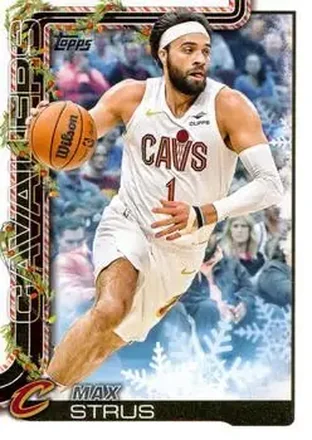 2025-26 Topps Holiday #H67 - Max Strus - Cleveland Cavaliers 2025-26 Topps Holiday #H67 - Max Strus - Cleveland Cavaliers