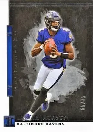 2020 Panini Impeccable #8 - Lamar Jackson - Baltimore Ravens