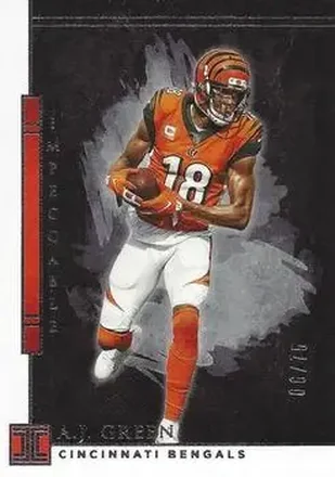 2020 Panini Impeccable #20 - A.J. Green - Cincinnati Bengals