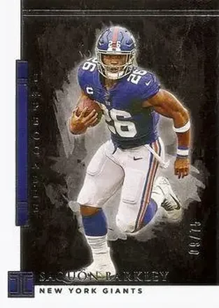 2020 Panini Impeccable #73 - Saquon Barkley - New York Giants