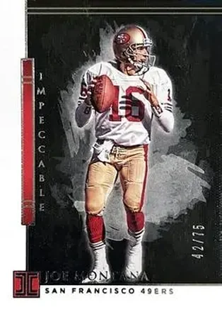 2020 Panini Impeccable #88 - Joe Montana - San Francisco 49ers