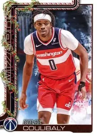 2025-26 Topps Holiday #H74 - Bilal Coulibaly - Washington Wizards