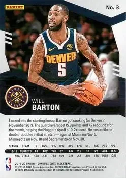 Back of Will Barton