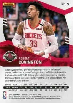 Back of Robert Covington