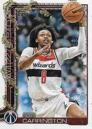 2025-26 Topps Holiday #H76 - Bub Carrington - Washington Wizards 2025-26 Topps Holiday #H76 - Bub Carrington - Washington Wizards