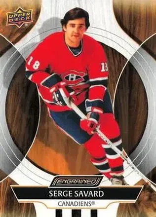 2024-25 Upper Deck Engrained Icons #21 - Serge Savard - Montreal Canadiens