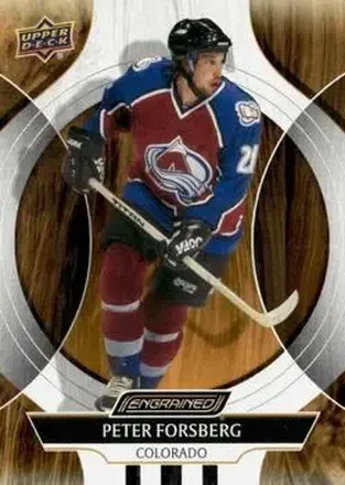 2024-25 Upper Deck Engrained Icons #44 - Peter Forsberg - Colorado Avalanche