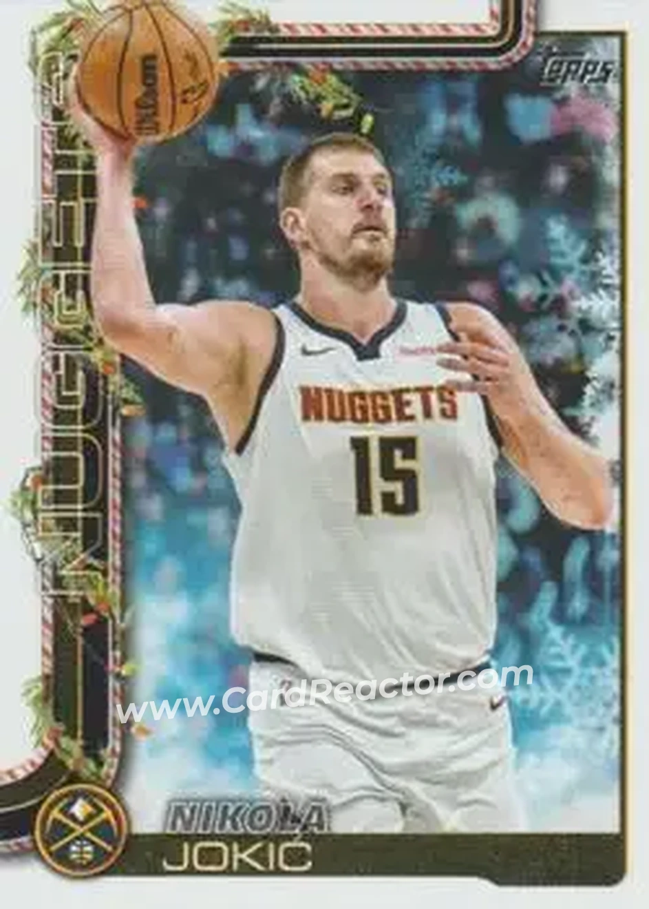 2025-26 Topps Holiday #H78 - Nikola Jokić - Denver Nuggets - Front
