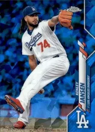 2020 Topps Chrome Sapphire Edition #24 - Kenley Jansen - Los Angeles Dodgers