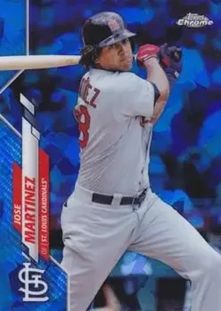 2020 Topps Chrome Sapphire Edition #55 - Jose Martinez - St. Louis Cardinals