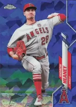 2020 Topps Chrome Sapphire Edition #66 - Andrew Heaney - Los Angeles Angels