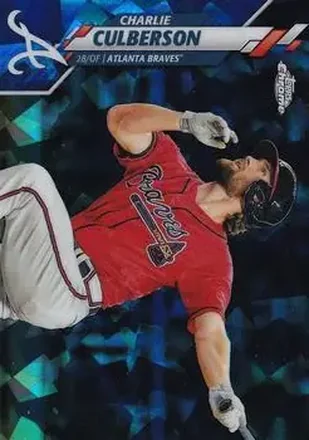 2020 Topps Chrome Sapphire Edition #77 - Charlie Culberson - Atlanta Braves