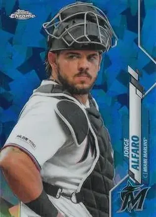 2020 Topps Chrome Sapphire Edition #88 - Jorge Alfaro - Miami Marlins