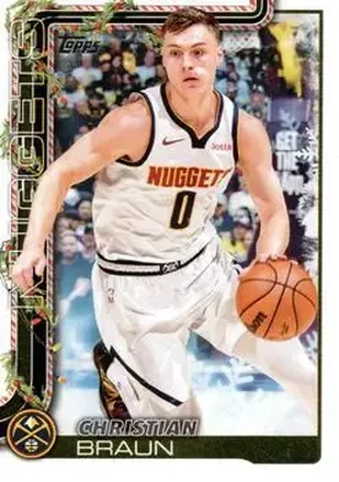 2025-26 Topps Holiday #H79 - Christian Braun - Denver Nuggets