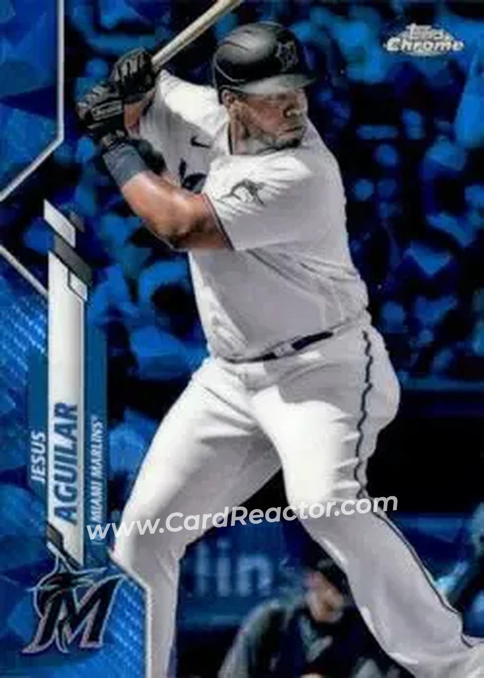 2020 Topps Chrome Sapphire Edition #98 - Jesus Aguilar - Tampa Bay Rays - Front