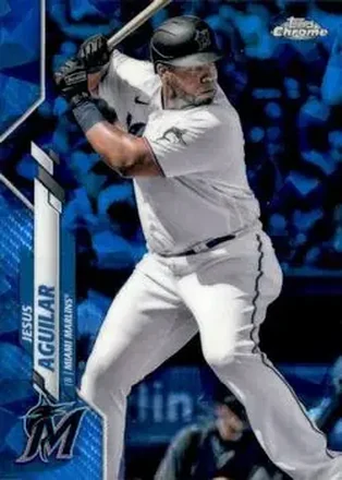 2020 Topps Chrome Sapphire Edition #98 - Jesus Aguilar - Tampa Bay Rays