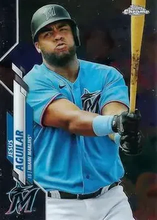 2020 Topps Chrome Update #U-14 - Jesus Aguilar - Miami Marlins