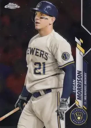 2020 Topps Chrome Update #U-15 - Logan Morrison - Milwaukee Brewers