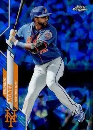 2020 Topps Chrome Update Sapphire Edition #U-28 - Eduardo Nunez - New York Mets