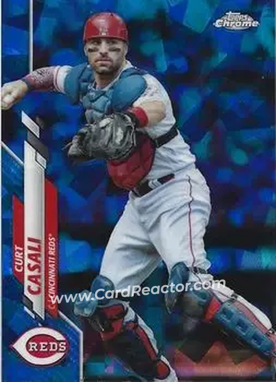 2020 Topps Chrome Update Sapphire Edition #U-31 - Curt Casali - Cincinnati Reds