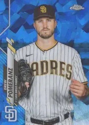 2020 Topps Chrome Update Sapphire Edition #U-32 - Drew Pomeranz - San Diego Padres