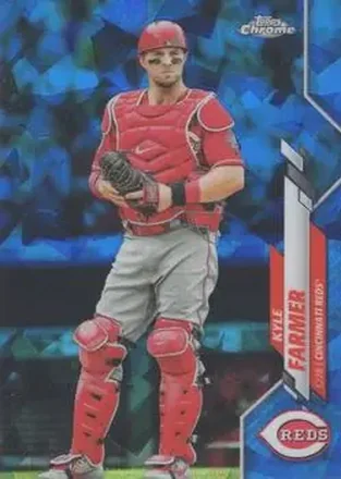 2020 Topps Chrome Update Sapphire Edition #U-35 - Kyle Farmer - Cincinnati Reds