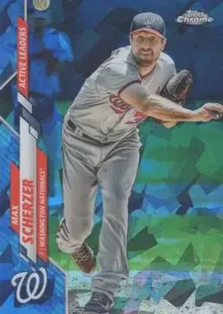 2020 Topps Chrome Update Sapphire Edition #U-66 - Max Scherzer - Washington Nationals