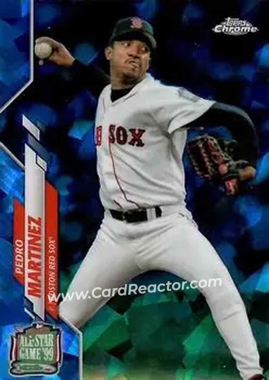 2020 Topps Chrome Update Sapphire Edition #U-75 - Pedro Martinez - Boston Red Sox - Front