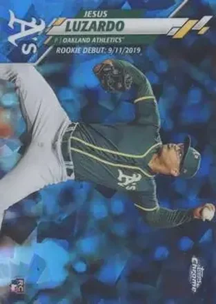 2020 Topps Chrome Update Sapphire Edition #U-94 - Jesus Luzardo - Oakland Athletics