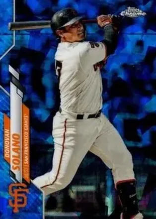 2020 Topps Chrome Update Sapphire Edition #U-97 - Donovan Solano - San Francisco Giants