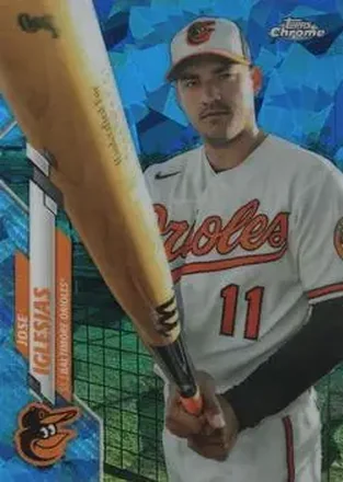 2020 Topps Chrome Update Sapphire Edition #U-98 - Jose Iglesias - Baltimore Orioles