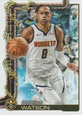 2025-26 Topps Holiday #H83 - Peyton Watson - Denver Nuggets