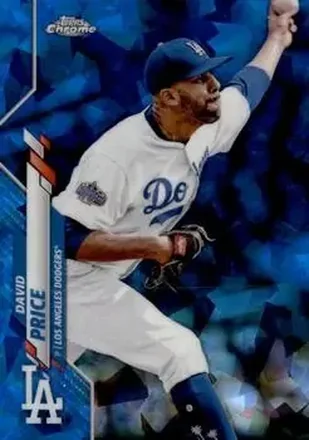 2020 Topps Chrome Update Sapphire Edition #U-100 - David Price - Los Angeles Dodgers