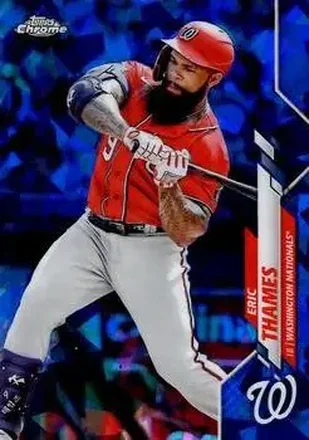 2020 Topps Chrome Update Sapphire Edition #U-107 - Eric Thames - Washington Nationals