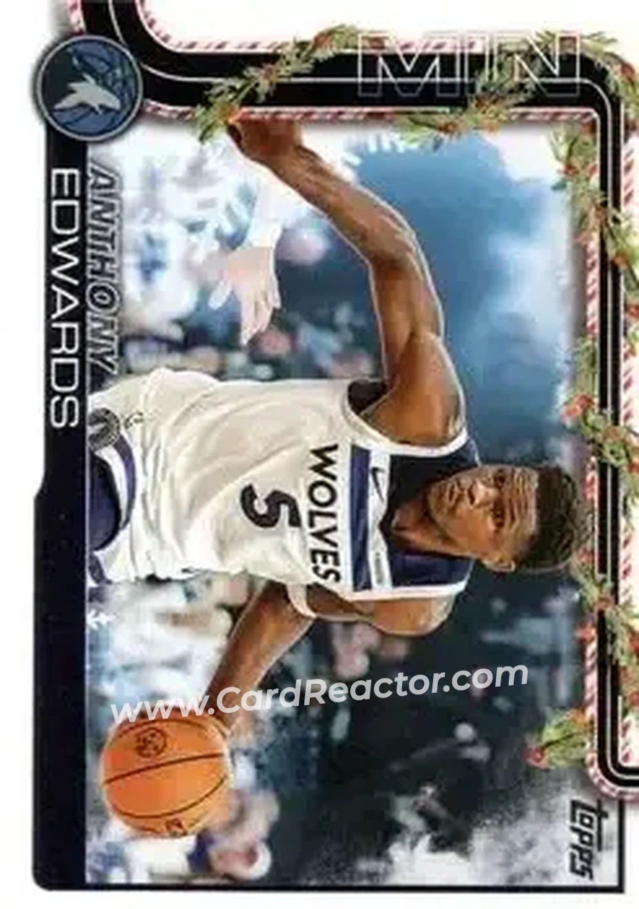 2025-26 Topps Holiday #H84 - Anthony Edwards - Minnesota Timberwolves - Front 2025-26 Topps Holiday #H84 - Anthony Edwards - Minnesota Timberwolves - Front