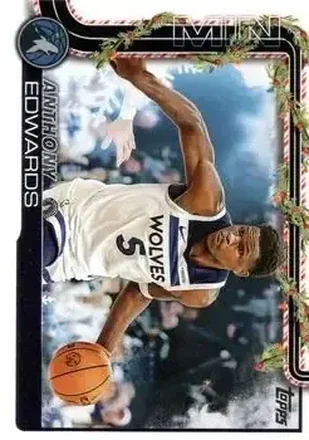 2025-26 Topps Holiday #H84 - Anthony Edwards - Minnesota Timberwolves 2025-26 Topps Holiday #H84 - Anthony Edwards - Minnesota Timberwolves