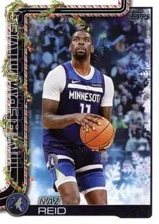 2025-26 Topps Holiday #H85 - Naz Reid - Minnesota Timberwolves