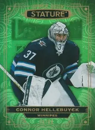 2022-23 Upper Deck Stature - Green #53 - Connor Hellebuyck - Winnipeg Jets